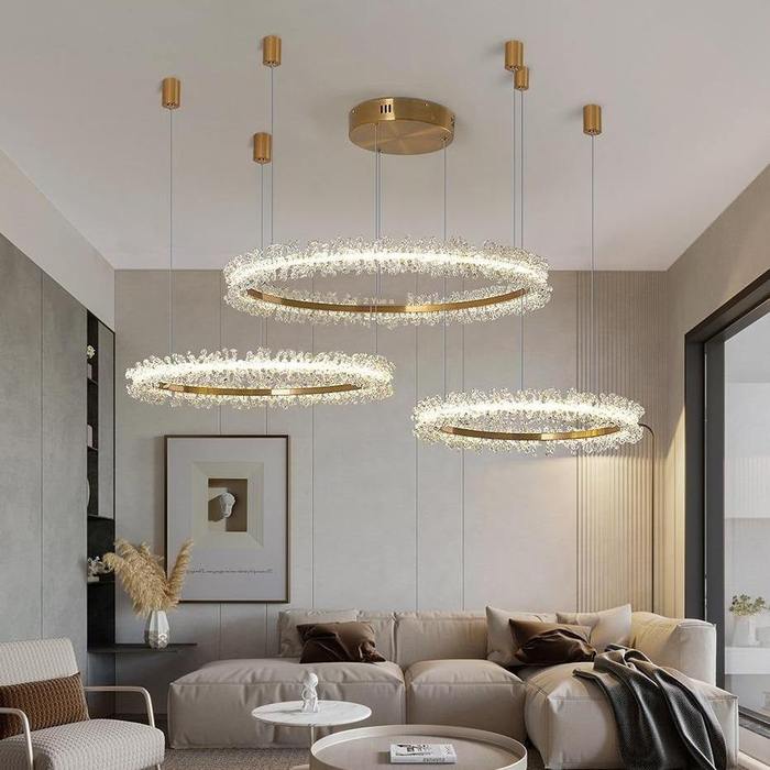 Aria Doris 3-Piece Crystal Chandelier