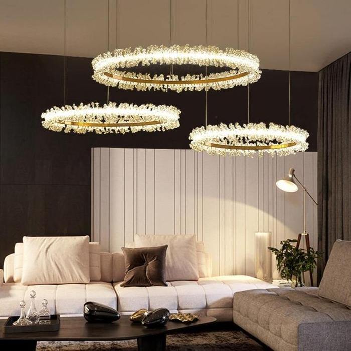 Aria Doris 3-Piece Crystal Chandelier