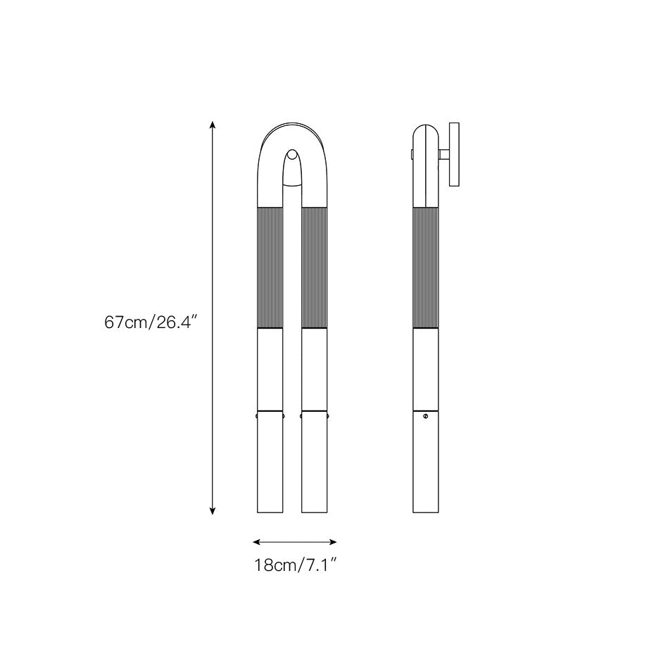 Double Head Antonia Horsehair Sconce