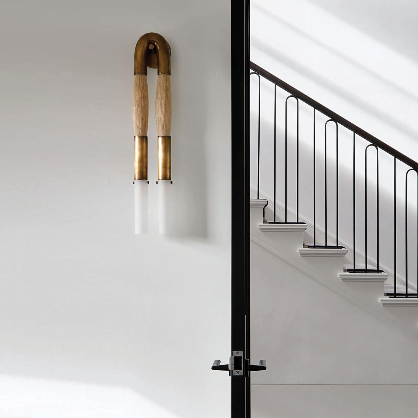 Double Head Antonia Horsehair Sconce