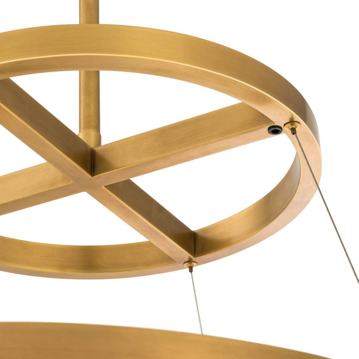 Aria Elements Modern Brass Chandelier - Brass