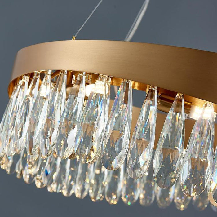 Aria Elma Oval Crystal Chandelier