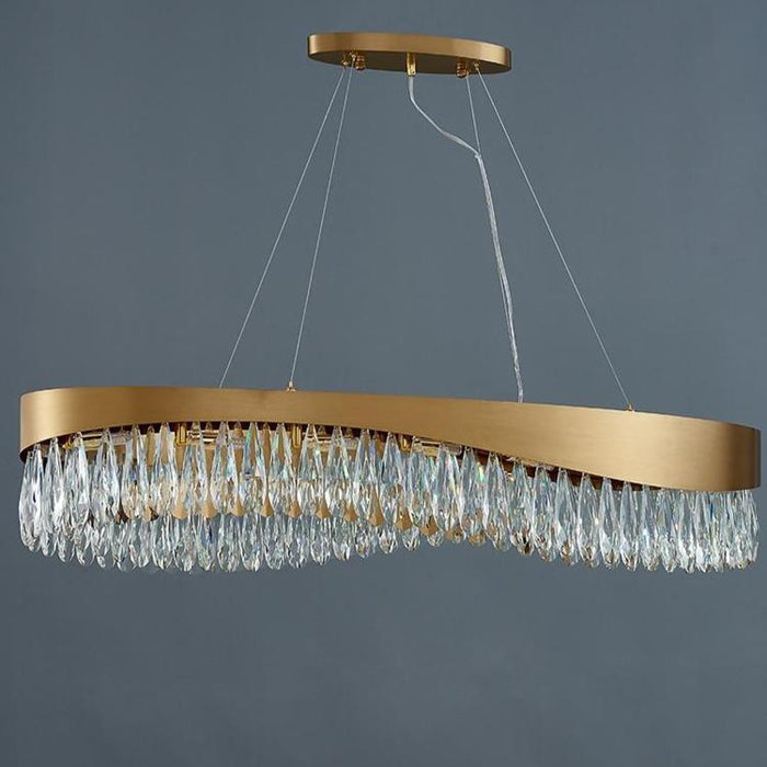 Aria Elma Oval Crystal Chandelier
