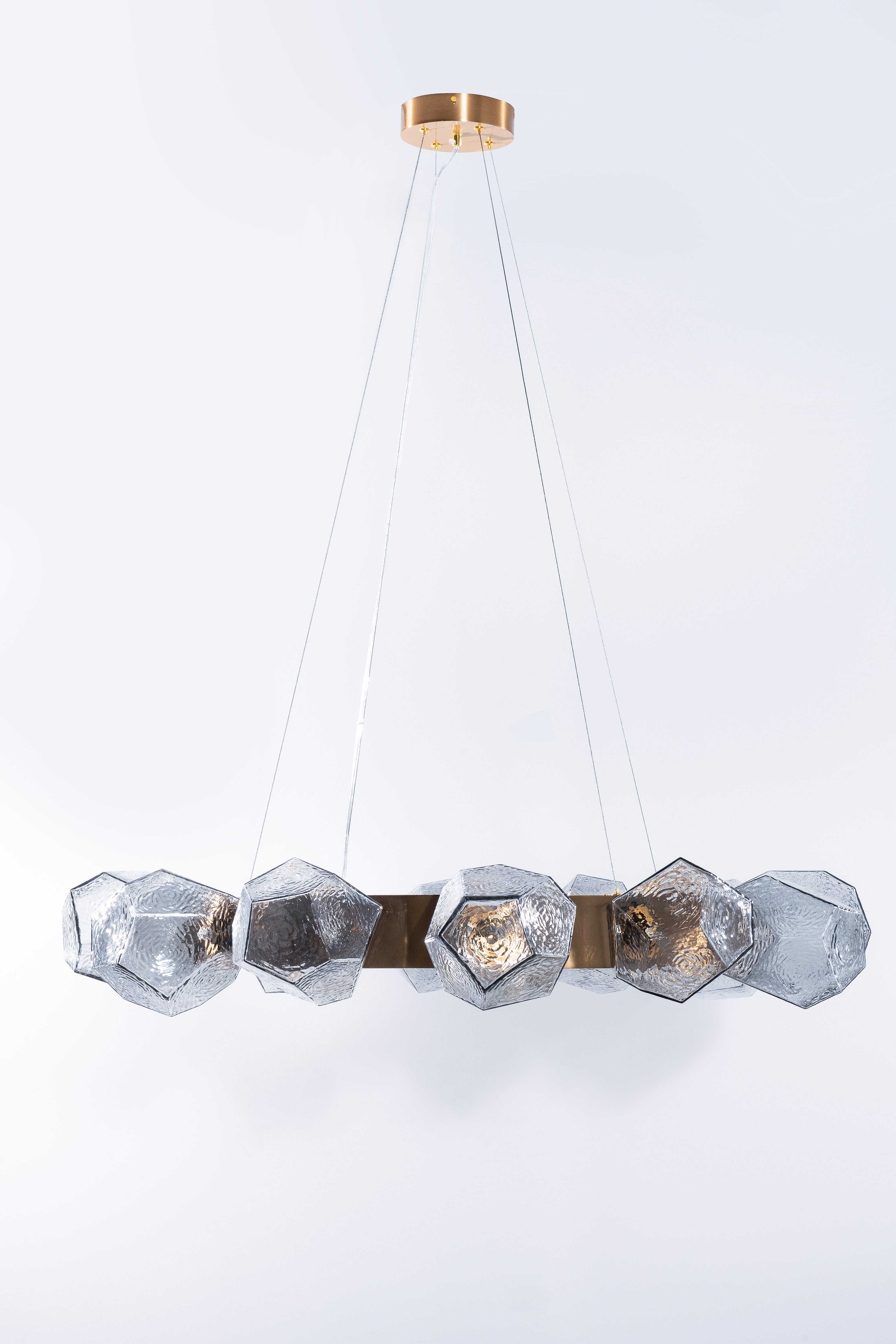 Aria Emille Geometric Glass Chandelier