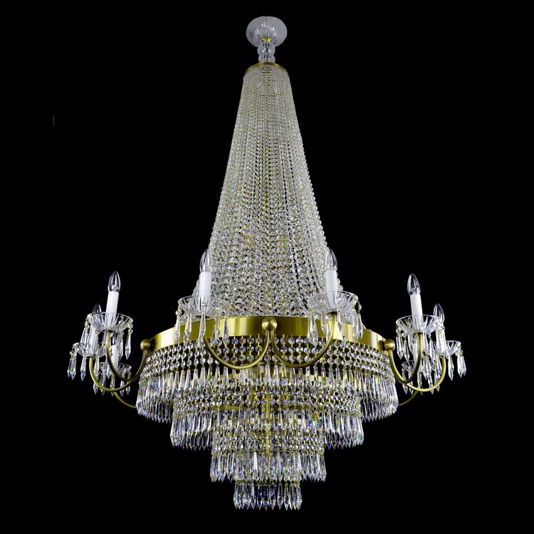 Aria Empire 27 Light Crystal Chandelier Basket