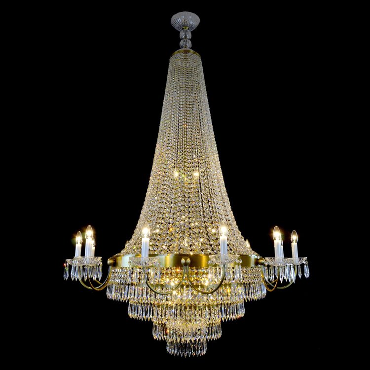 Aria Empire 27 Light Crystal Chandelier Basket