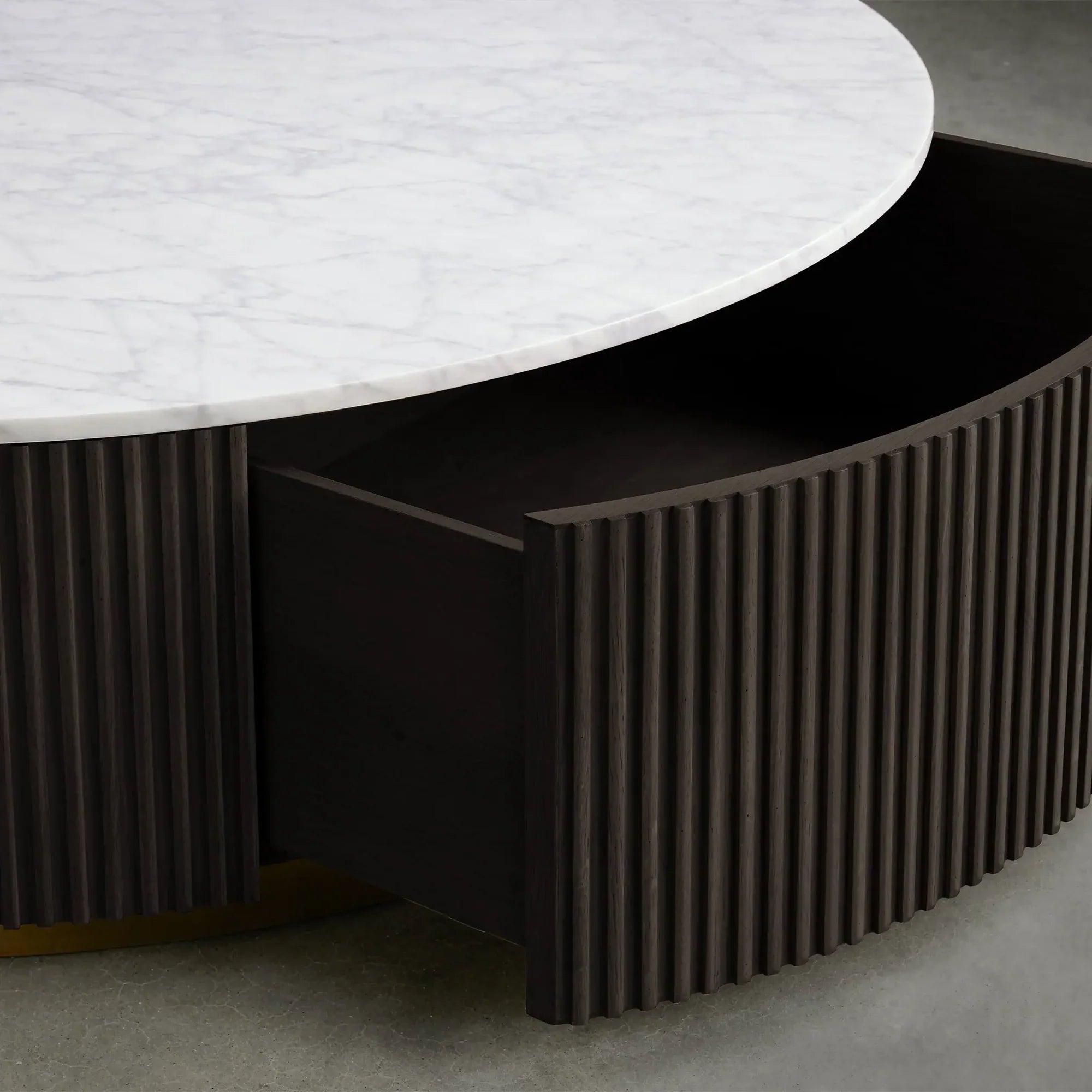 Finnley Round Storage Coffee Table