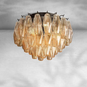 Chiaravalle Glass Flushmount 17"24" - Arialamps