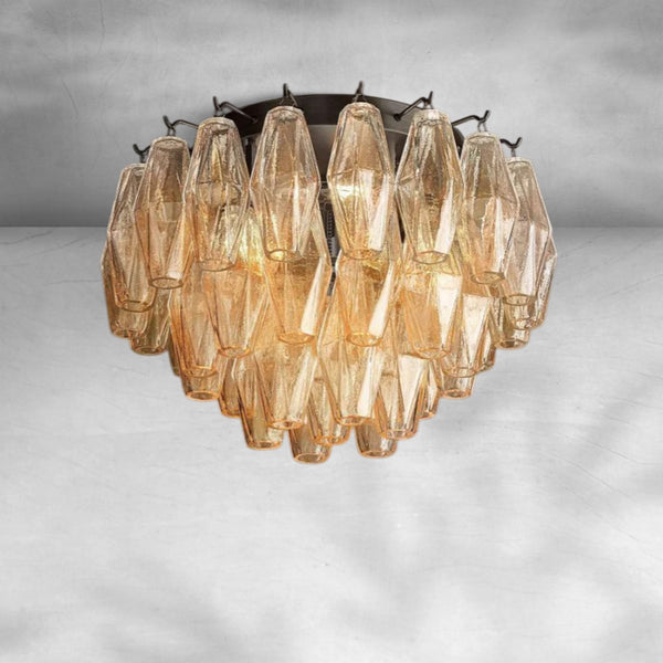 Chiaravalle Glass Flushmount 17"24" - Arialamps