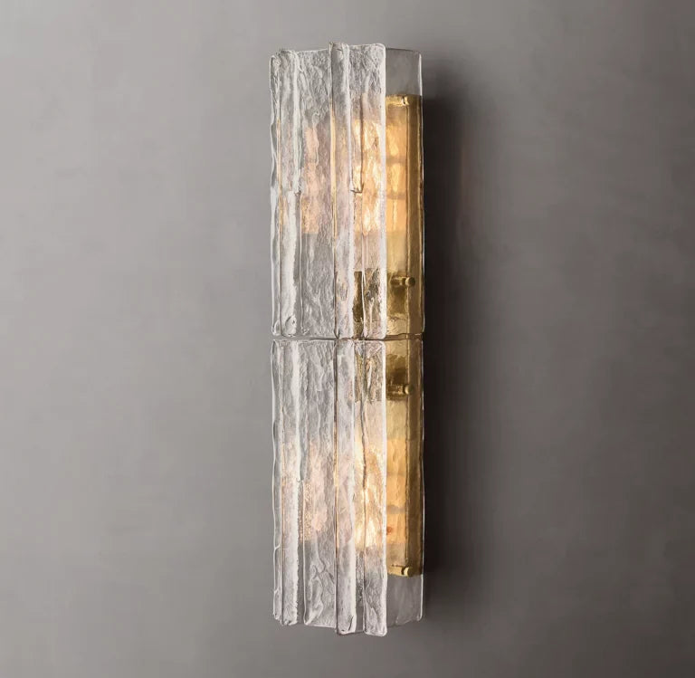 Lattic Clear Glass Sconce