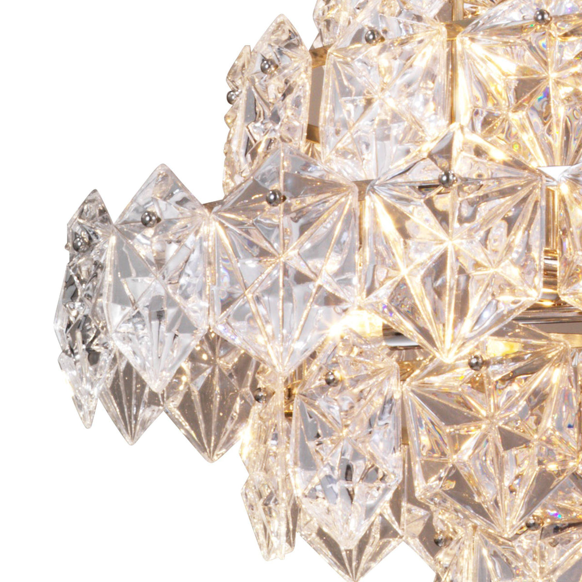 Hermitage L Modern Chandelier - Nickel