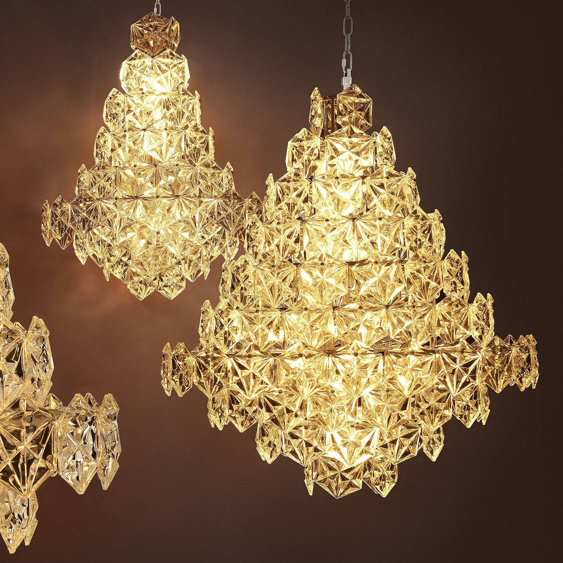 Hermitage S Modern Chandelier - Nickel