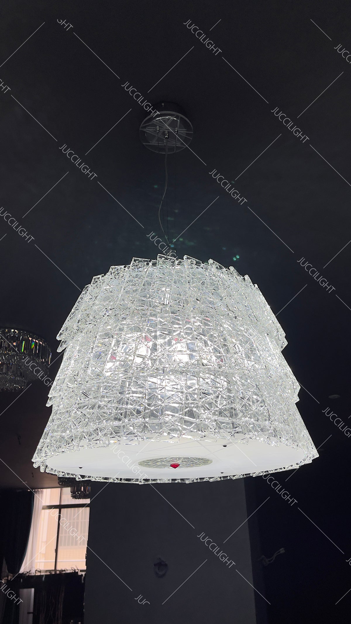 Tuile De Cristal Frozen Cristalloire Crystal Chandelier