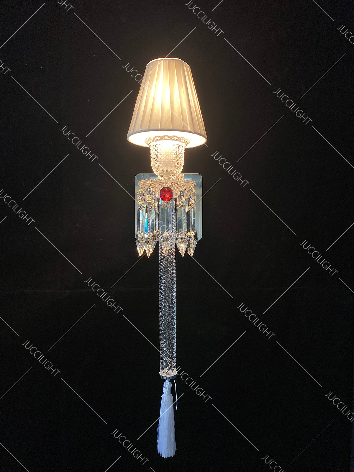 Cristalloire Style Crystal Wall Sconce