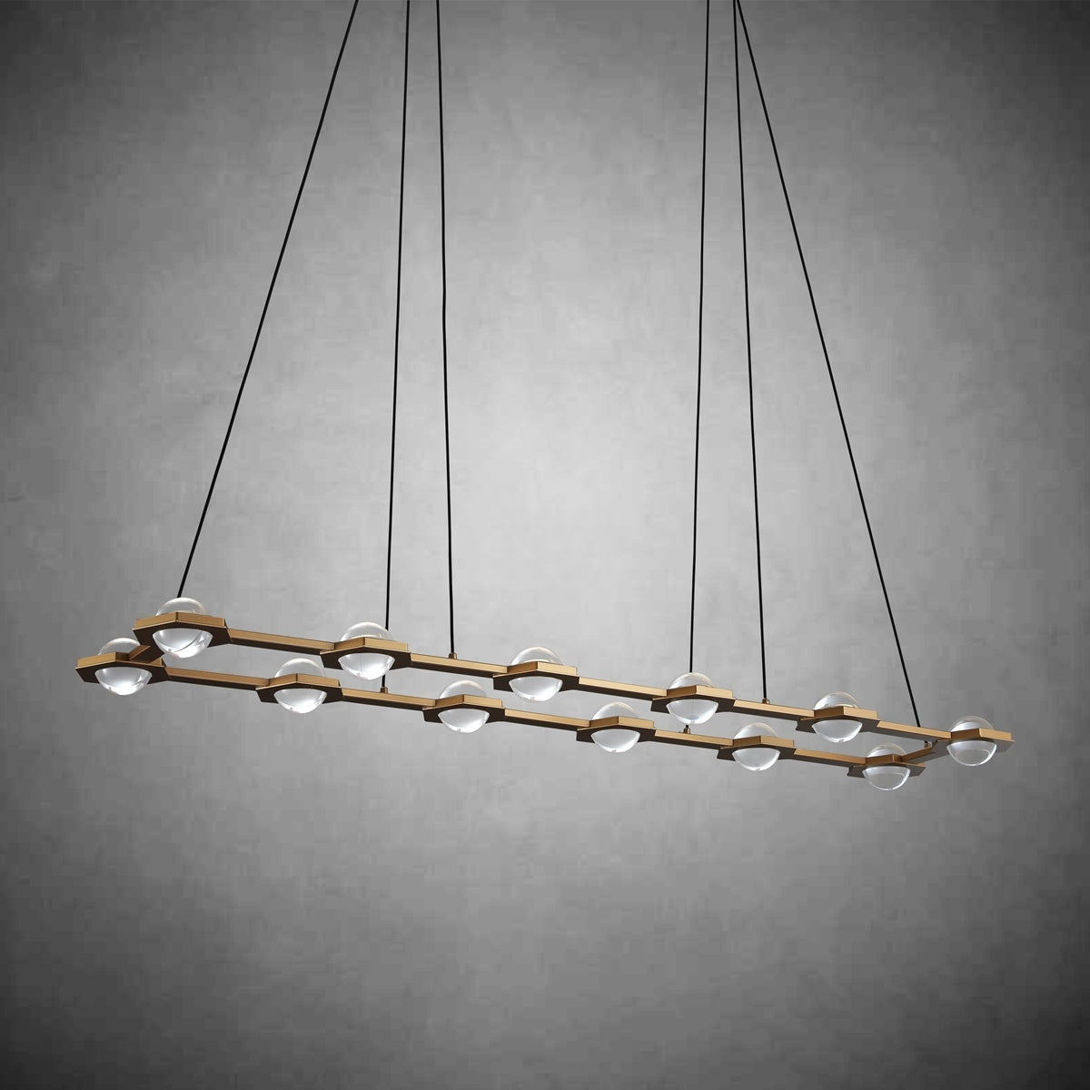 Planets Rectangular Chandelier 54" 72"