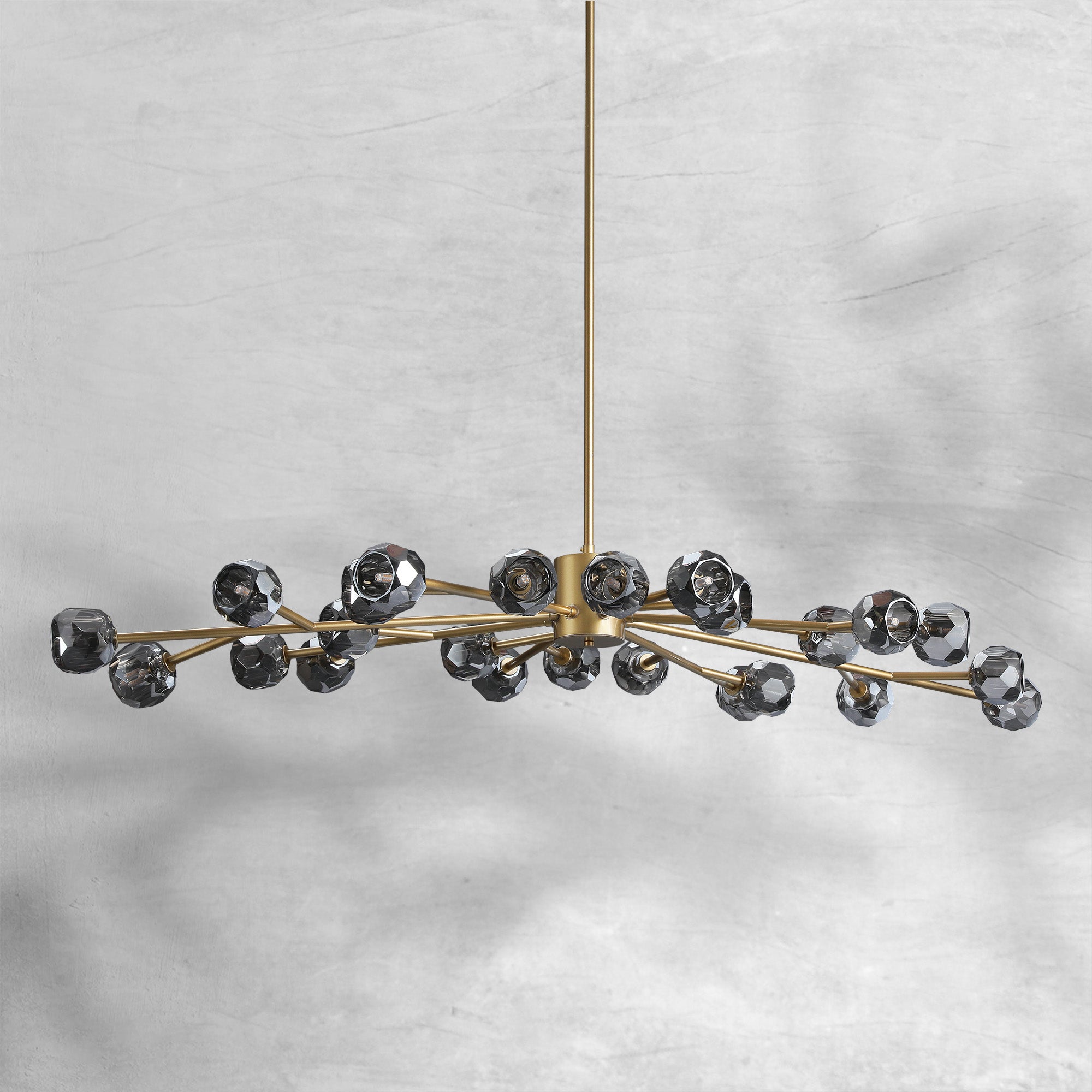 Bille De Crystal Glass Round Chandelier 24"36"48"60"72"