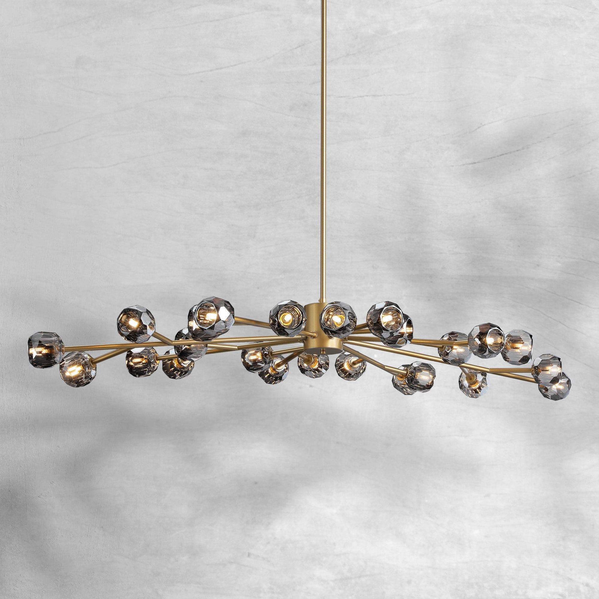 Bille De Crystal Glass Round Chandelier 24"36"48"60"72"