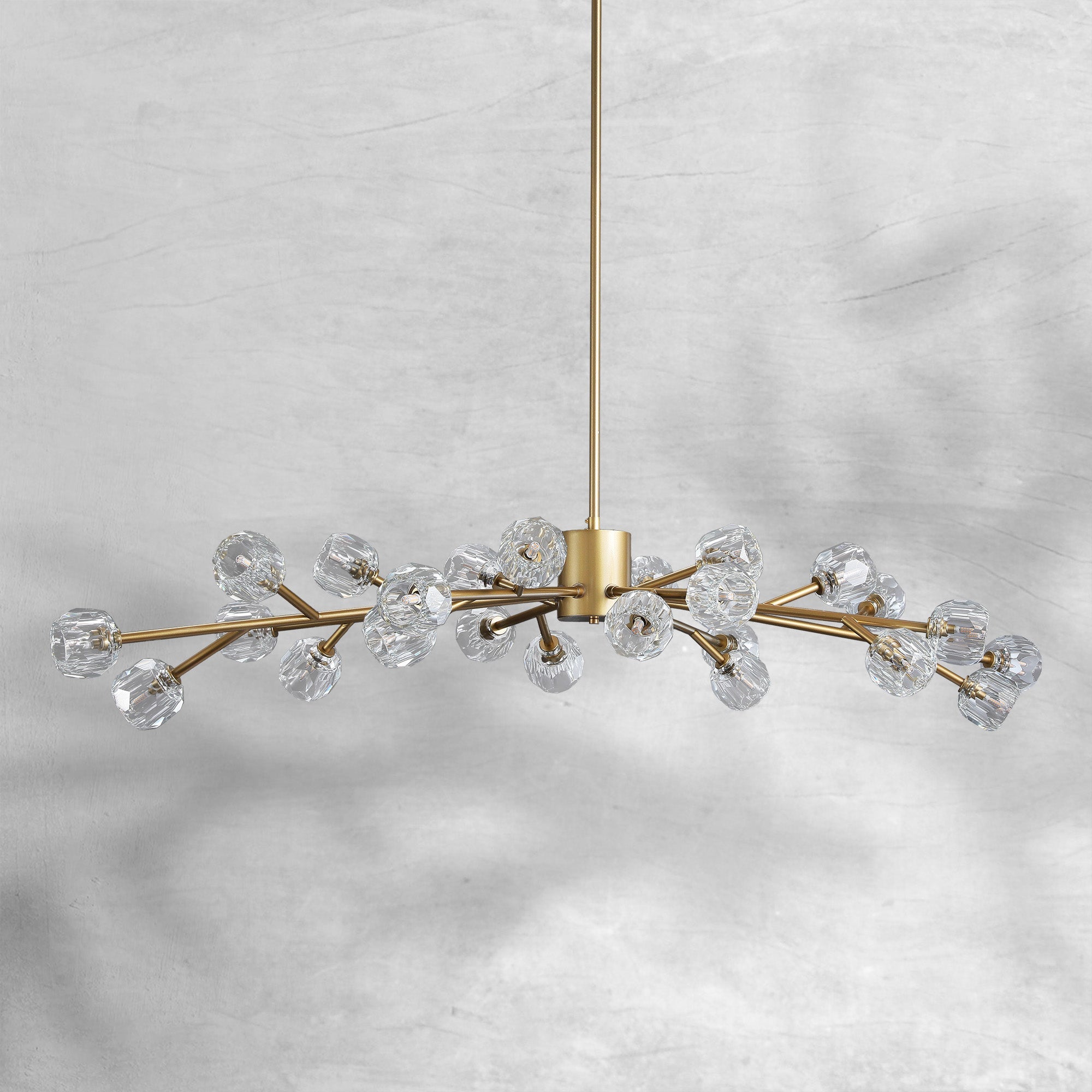 Bille De Crystal Glass Round Chandelier 24"36"48"60"72"
