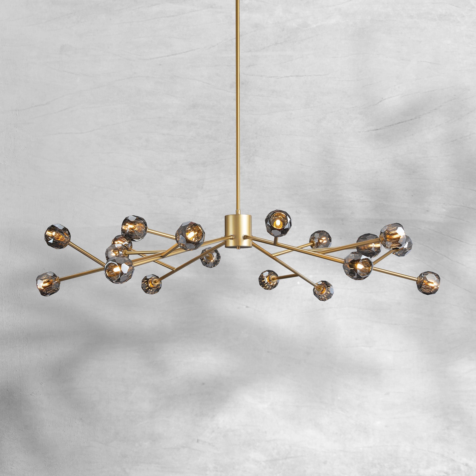 Bille De Crystal Glass Round Chandelier 24"36"48"60"72"