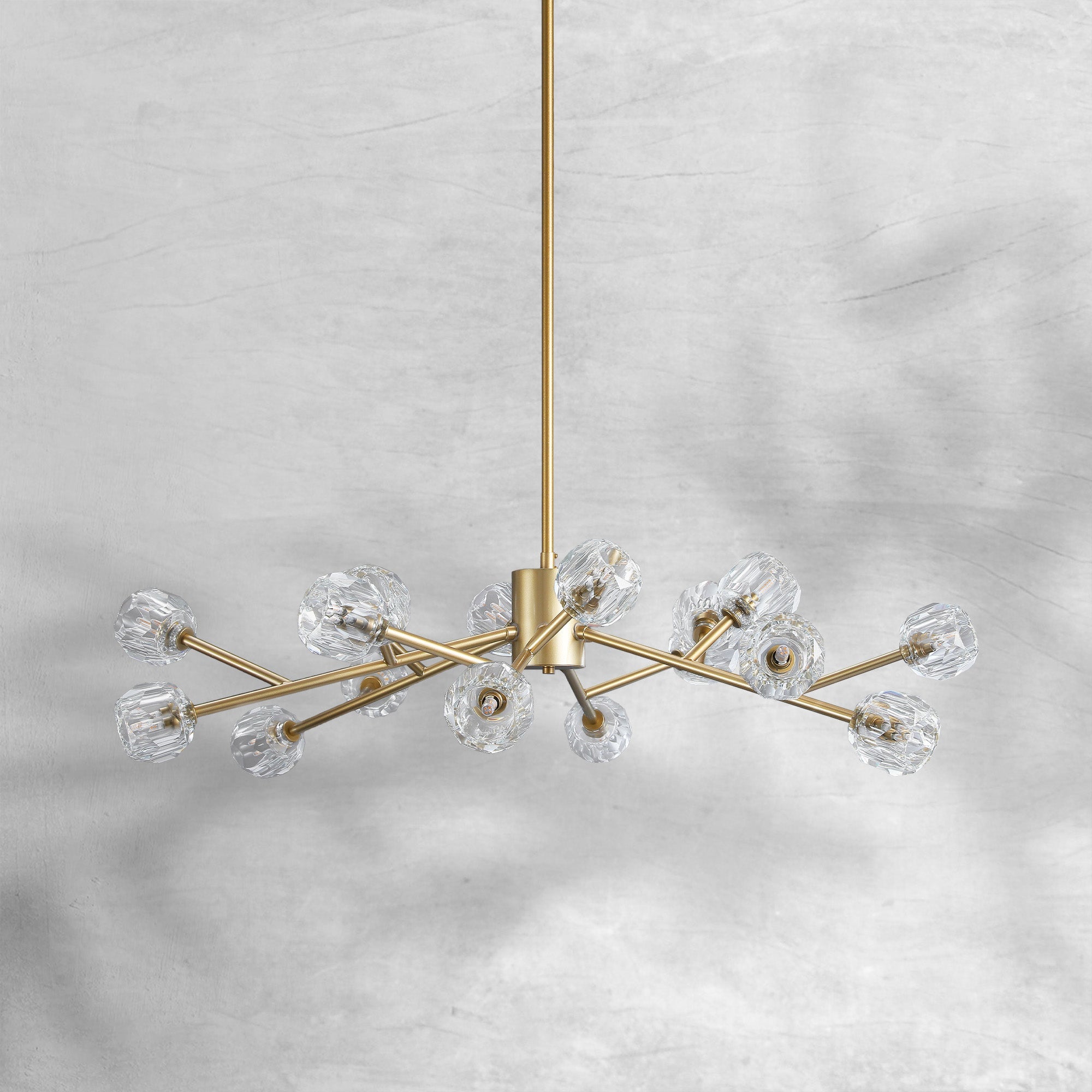 Bille De Crystal Glass Round Chandelier 24"36"48"60"72"