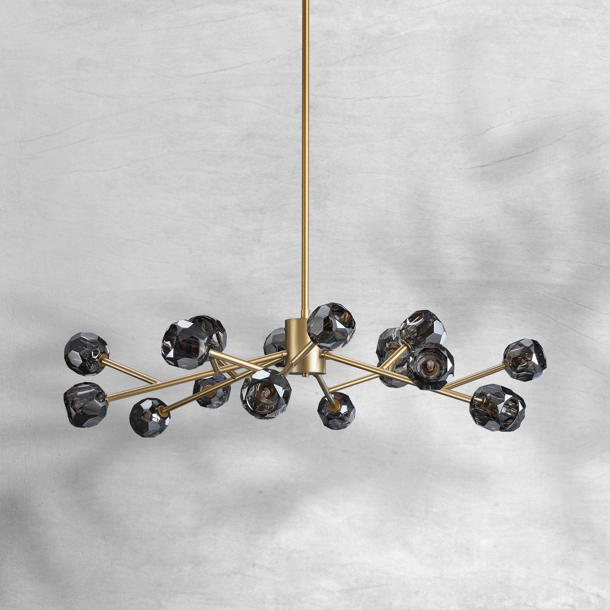 Bille De Crystal Glass Round Chandelier 24"36"48"60"72"