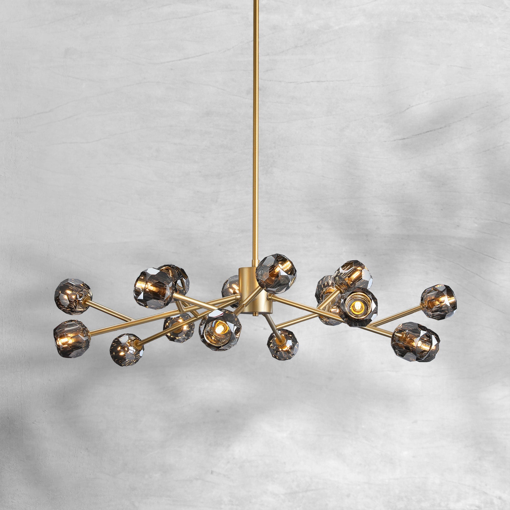 Bille De Crystal Glass Round Chandelier 24"36"48"60"72"