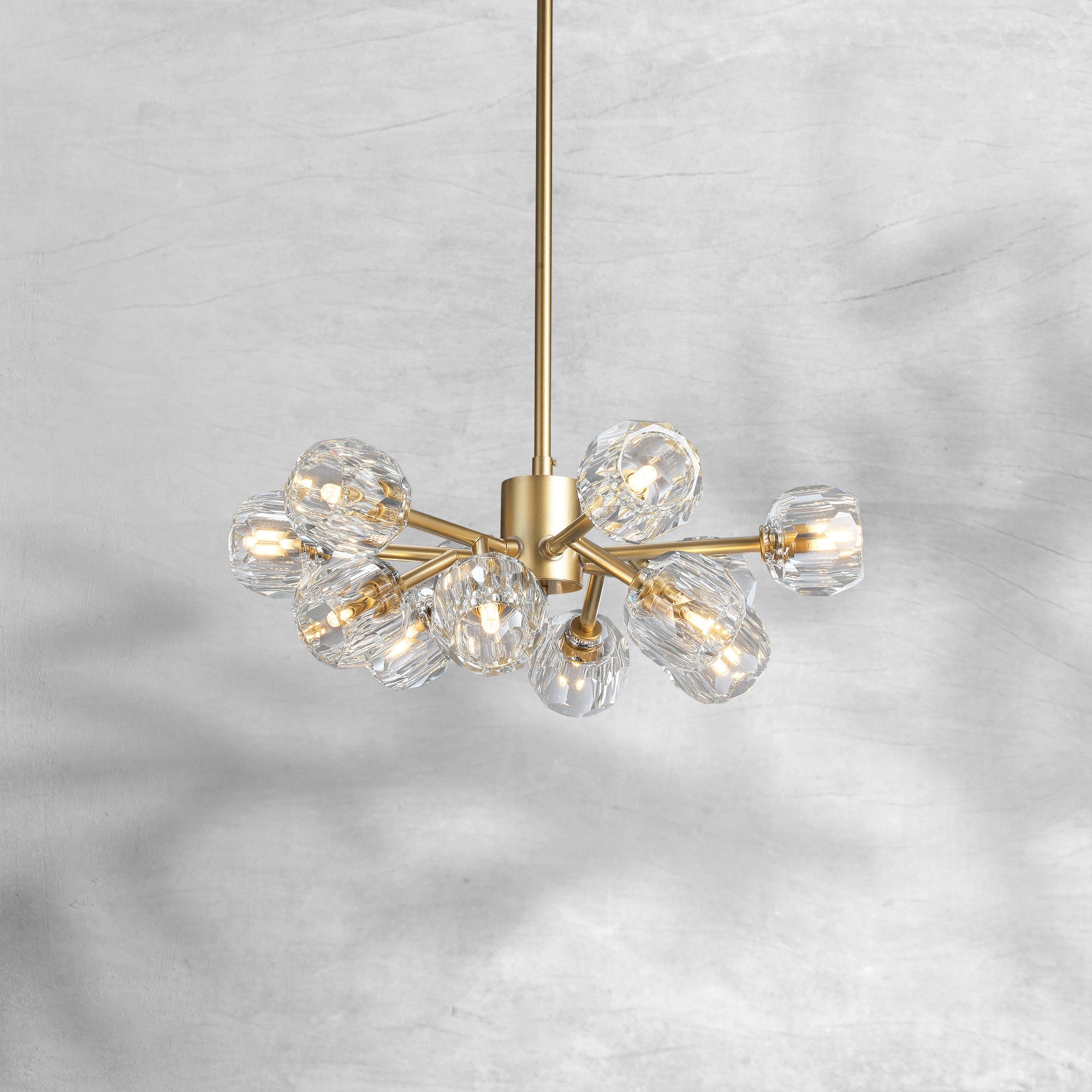 Bille De Crystal Glass Round Chandelier 24"36"48"60"72"