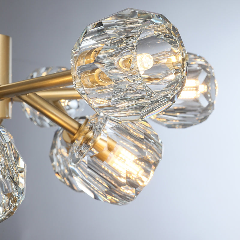 Bille De Crystal Round Chandelier 24"
