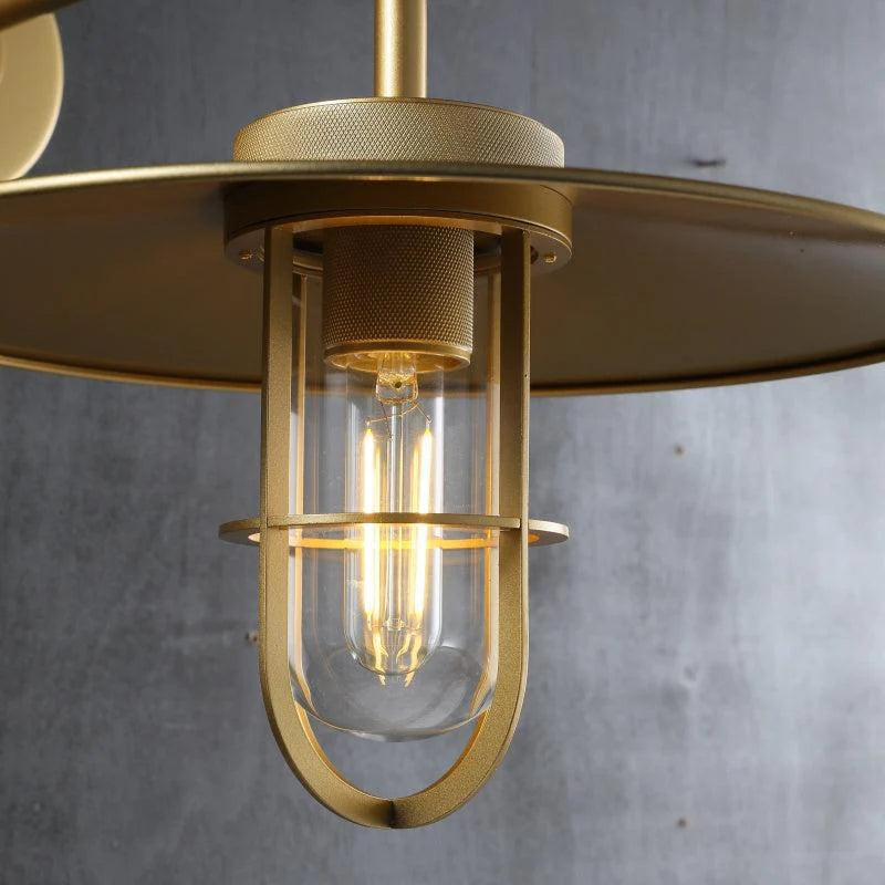 Ultra Outdoor Wall Sconce, Industrial Metal Wall Light Fixture for Patio, Garden, and Porch Lighting