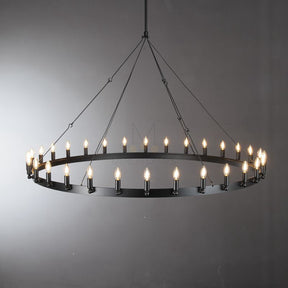 Dania Series Luxury Vintage Filament Round Chandelier, Classic Chandelier Lighting Fixture