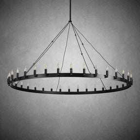 Dania Series Luxury Vintage Filament Round Chandelier, Classic Chandelier Lighting Fixture