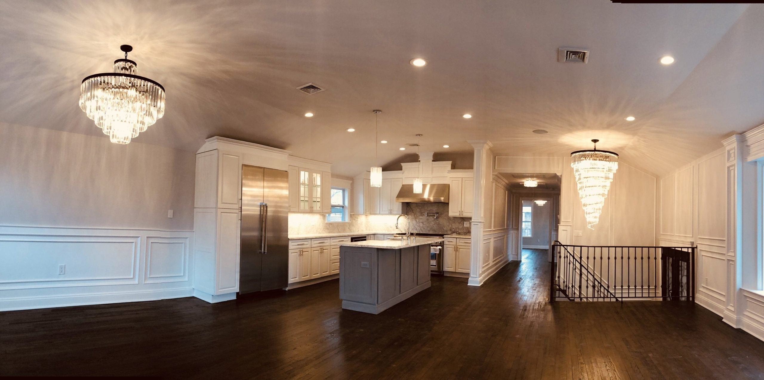 Aria Spiral Tiered/ Layered Crystal Fringe Living Room Chandelier Light