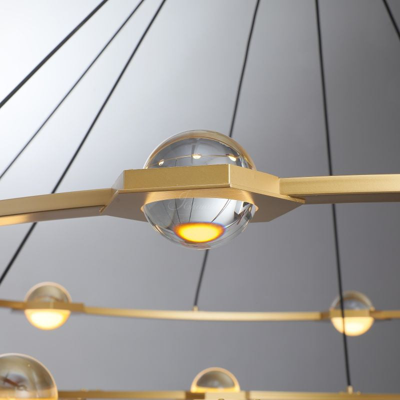Eclatamt Two-Tier Round Chandelier 48" 60"