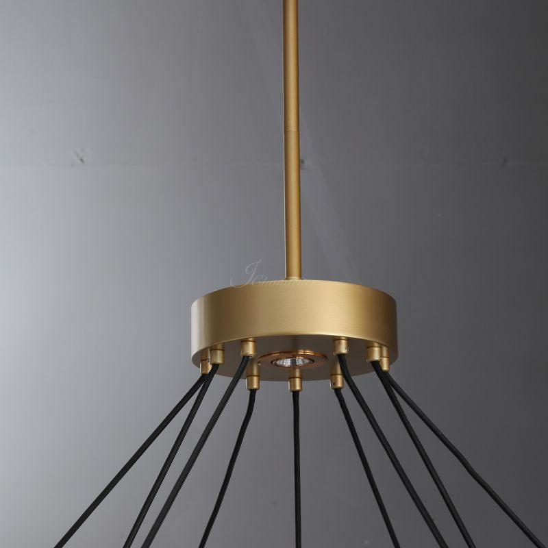 Eclatamt Two-Tier Round Chandelier 48" 60"