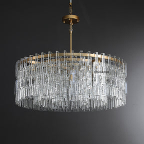 Aria Malachi Round Glass Chandelier