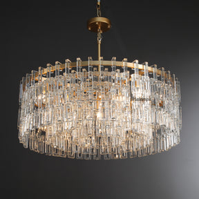 Aria Malachi Round Glass Chandelier
