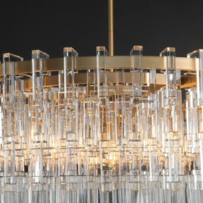 Aria Malachi Round Glass Chandelier