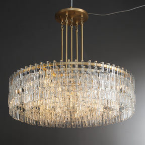 Aria Malachi Round Glass Chandelier