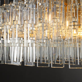 Aria Malachi Round Glass Chandelier
