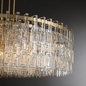 Aria Malachi Round Glass Chandelier