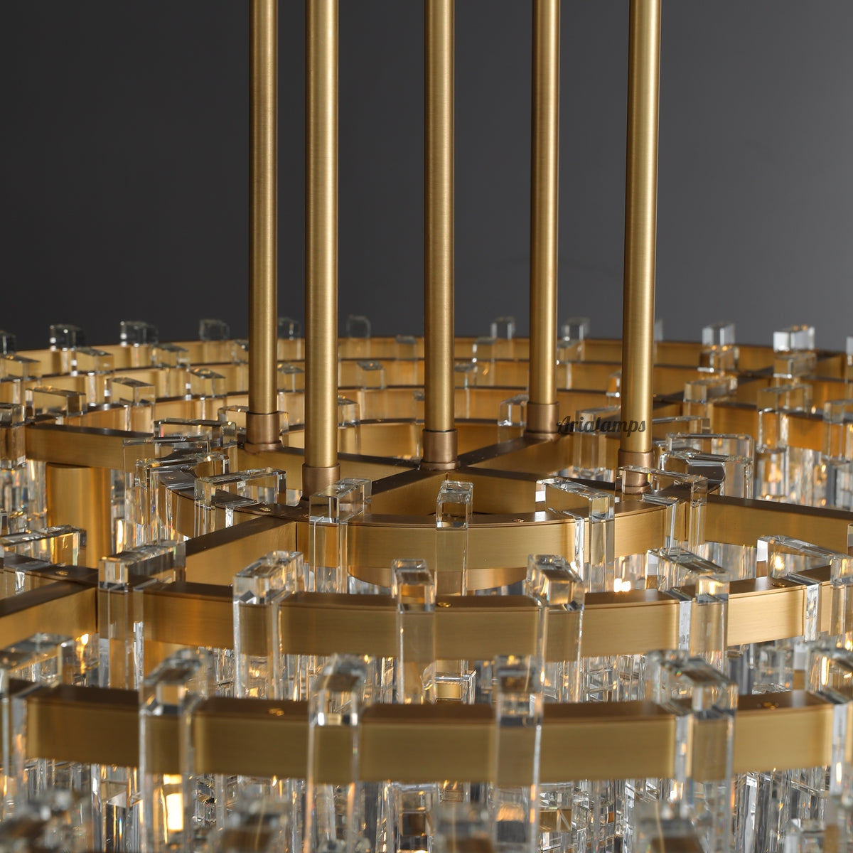 Aria Malachi Round Glass Chandelier