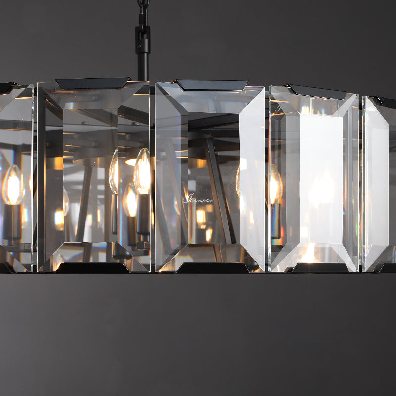 Harlew Crystal Round Chandelier 31"