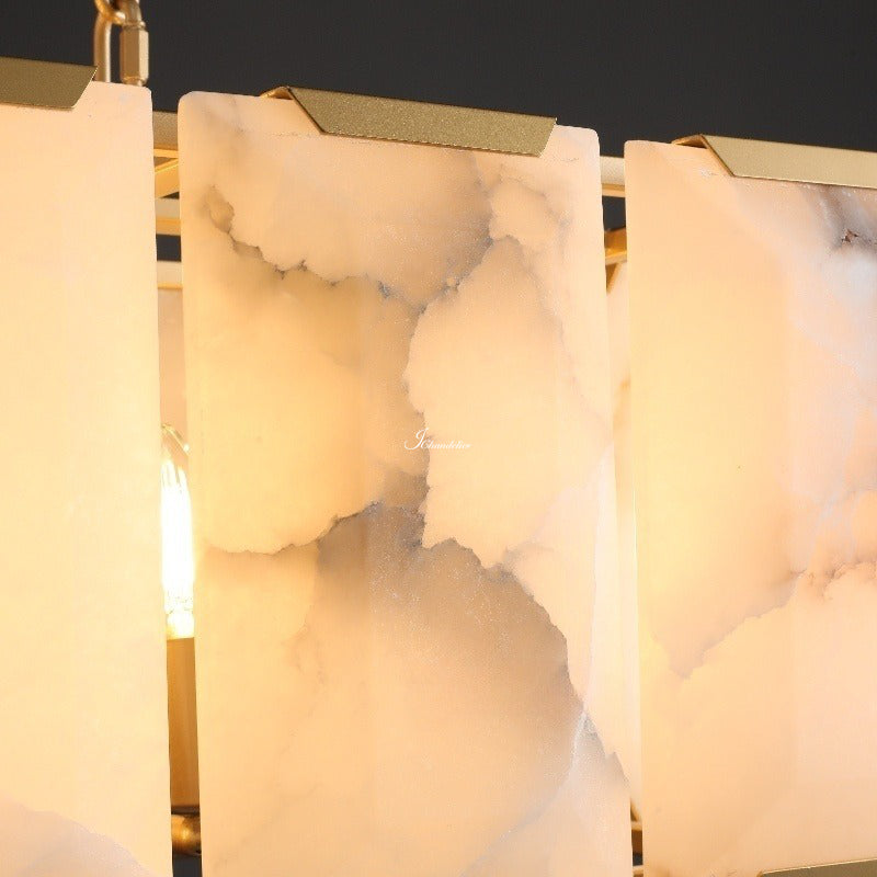 Harlew Calcite Round Chandelier 60"