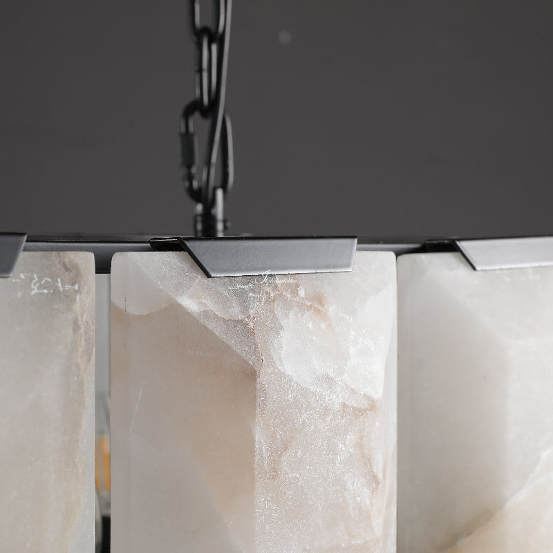 Harlew Calcite Rectangular Chandelier 62"