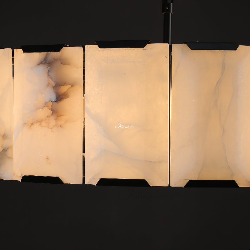 Harlew Calcite Round Chandelier 60"