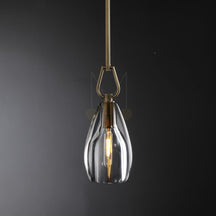 Brandon Flute Pendant 6"/ 8"/ 9", Modern Crystal Kitchen Pendants Lamp