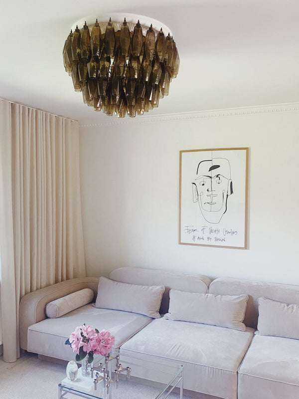 Murano Chandelier – Poliedri – 84 glasses