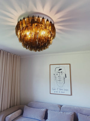 Murano Chandelier – Poliedri – 84 glasses