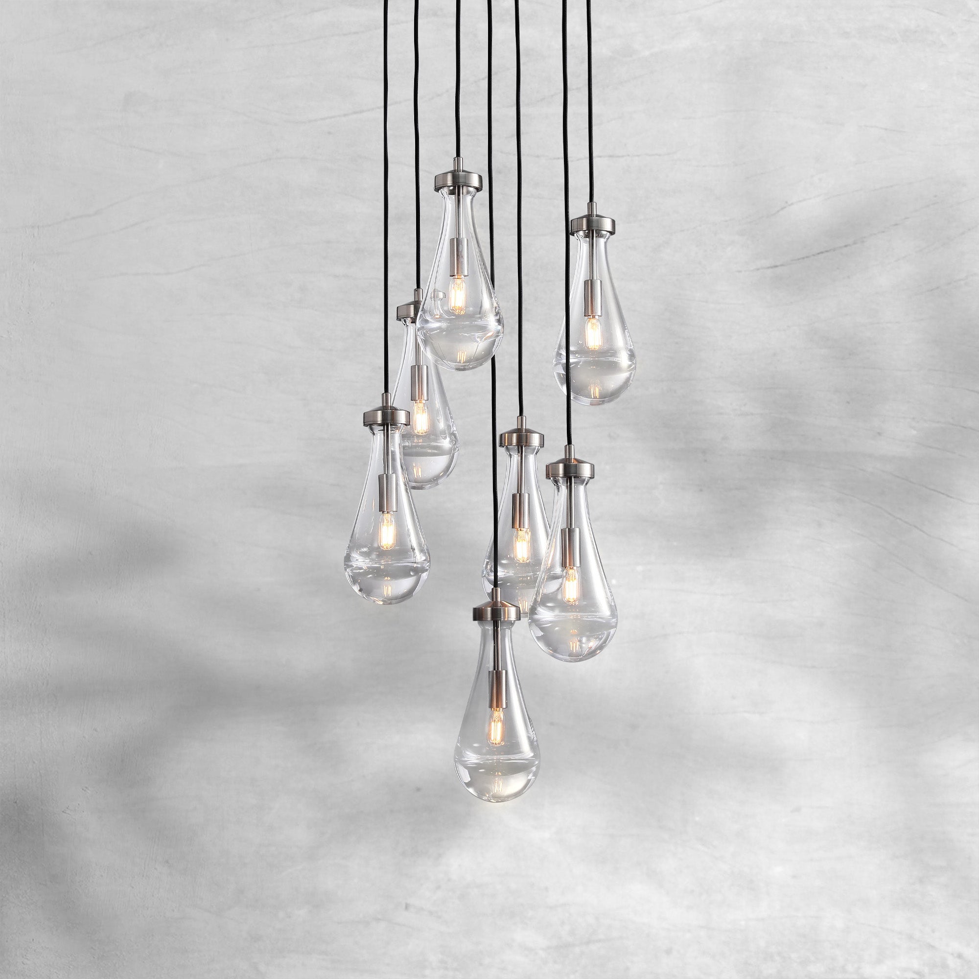 Raindrop Round Chandelier 18"