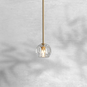 Bille De Crystal Kitchen Island Pendant Light - Arialamps